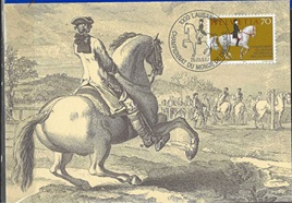 Suiza #731 1982 Maxicard "Jinete de doma - Campeonato mundial de doma de caballos"