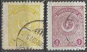 Turquia #606b - 607b 1924