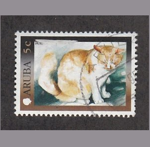Aruba #197 2001 "Gato doméstico"