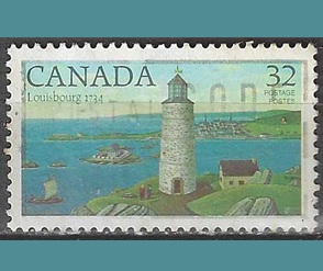 Canada #1032 1984 «Faros de Louisbourg»