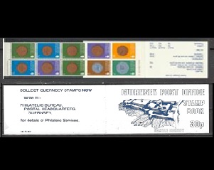 Guernsey SG#177a  1980 Booklet Nuevo NH "Monedas"