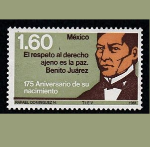 Mexico # 1229 1981 Nueva NH "Benito Juarez, 175 aniversario de su natalicio"