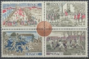 Monaco #560a 1963 Cuadro Nuevo NH con stampmount "Centenario de la Asociación de Futbol Británica"