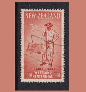 Nueva Zelanda #331  1960 "Buscador de oro"