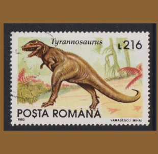 Rumania #3849 1993  "Tiranosaurio"