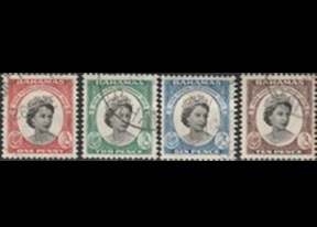 Bahamas #174 - 177 1959 Serie completa "Reina Isabel II"