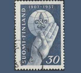 Finlandia #346 1957 "50 Años del movimiento scout"