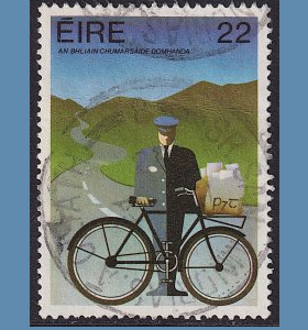 Irlanda #523  1983 "Cartero en bicicleta"