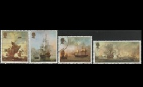 Jersey #116 - 119 1974 Serie completa "Pinturas marinas de Peter Monamy"